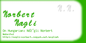 norbert nagli business card